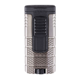 Xikar Tactical Triple Gunmetal & Black Triple Jet Lighter